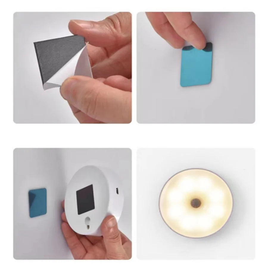 Lámpara LED con sensor de movimiento Recargable USB