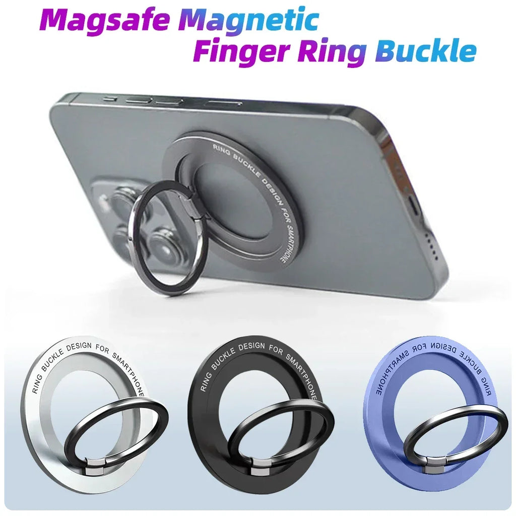 Anillo Magnético MagSafe para Celular Soporte Giratorio 360° con Agarre Seguro