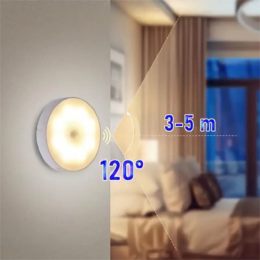 Lámpara LED con sensor de movimiento Recargable USB