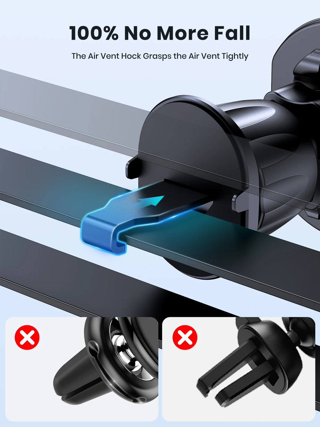 Soporte Magnético TOPK para celular de auto, 6 Imanes N52 y Rotación 360°
