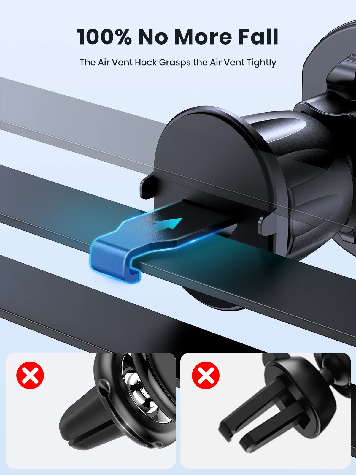 Soporte Magnético TOPK para celular de auto, 6 Imanes N52 y Rotación 360°