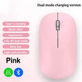 Mouse Inalámbrico Recargable Bluetooth y 2.4G Silencioso con Carga USB Tipo C