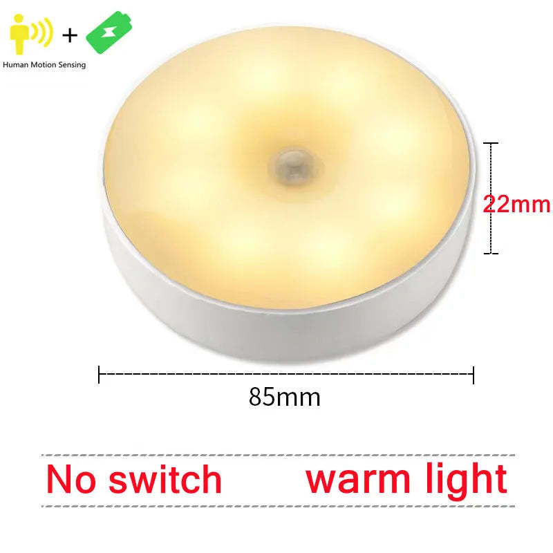 Lámpara LED con sensor de movimiento Recargable USB