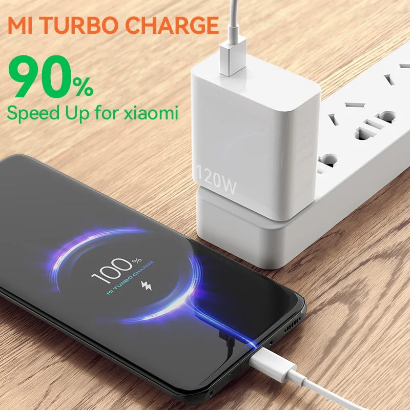 Cable Xiaomi Original USB-A a USB-C 120W 6A Turbo Charge