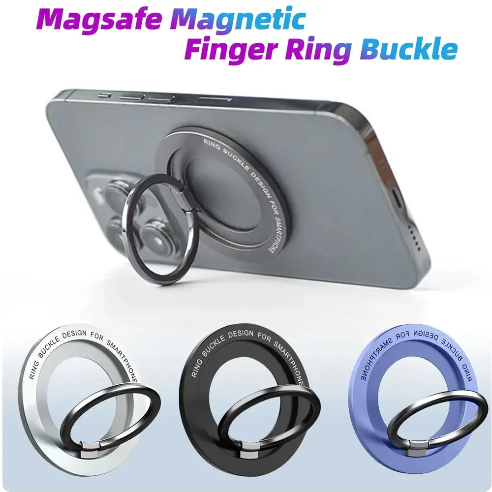 Anillo Magnético MagSafe para Celular Soporte Giratorio 360° con Agarre Seguro