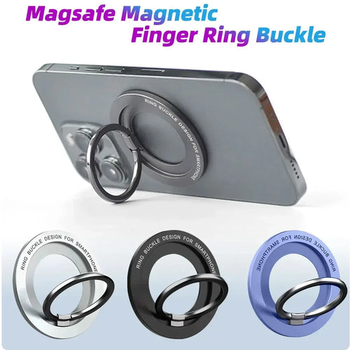 Anillo Magnético MagSafe para Celular Soporte Giratorio 360° con Agarre Seguro