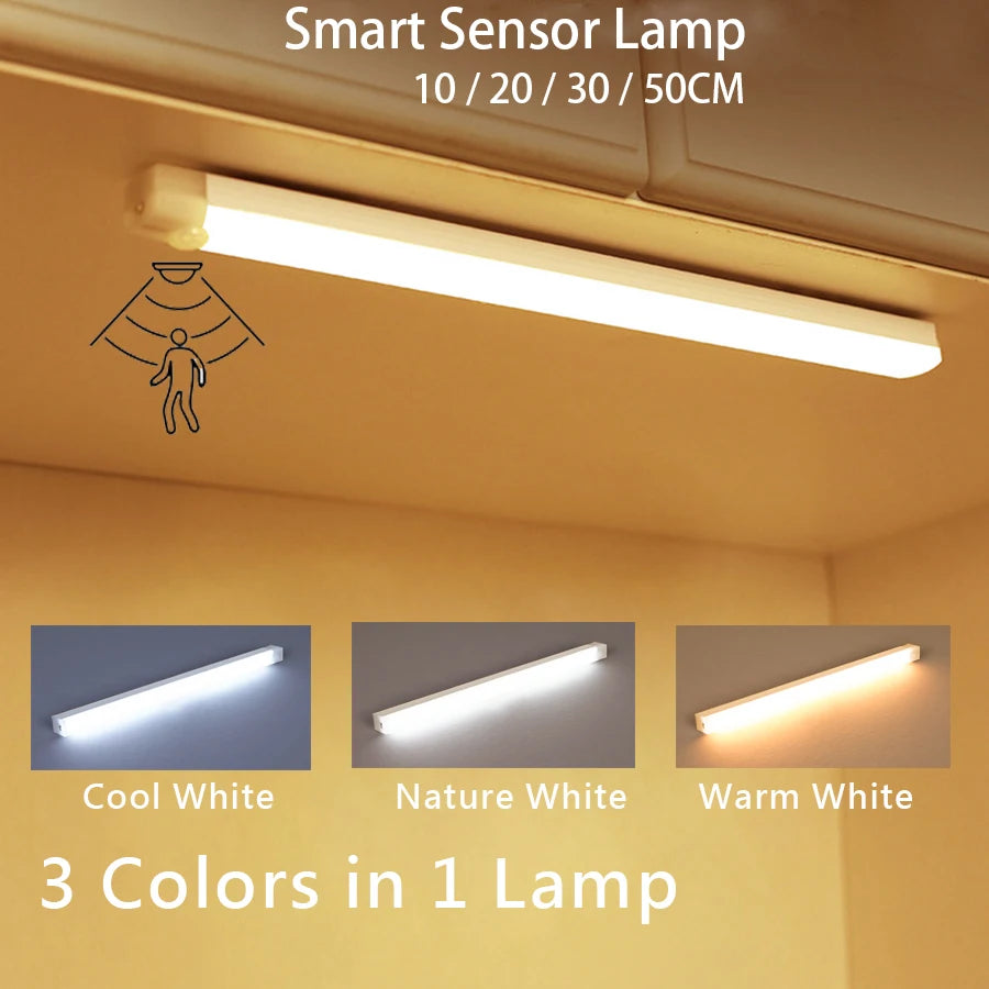 Luz LED Recargable USB con sensor de movimiento