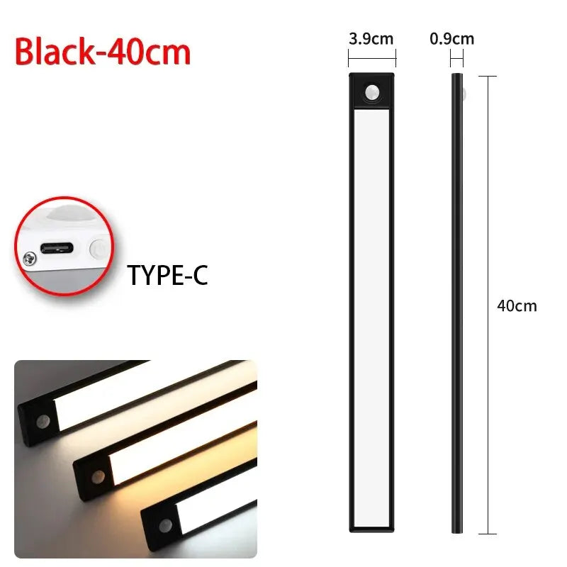 Luz LED Recargable USB con Sensor de Movimiento 50 cm