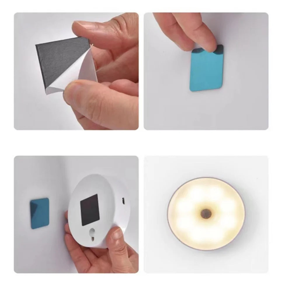 Lámpara LED con sensor de movimiento Recargable USB