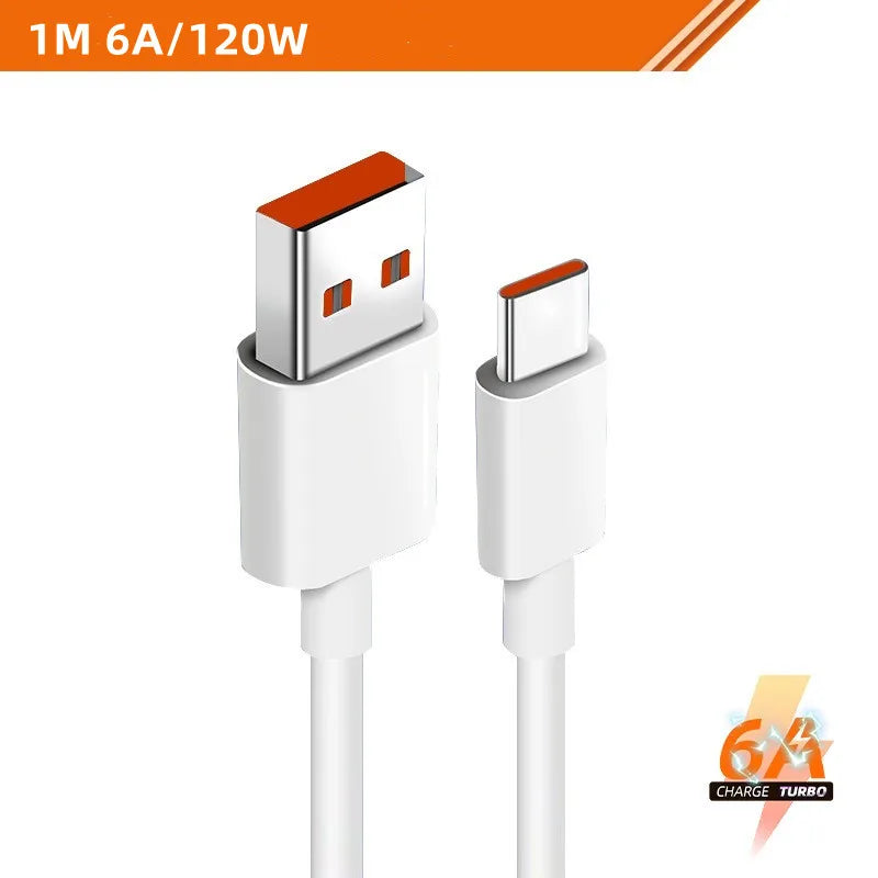 Cable Xiaomi Original USB-A a USB-C 120W 6A Turbo Charge