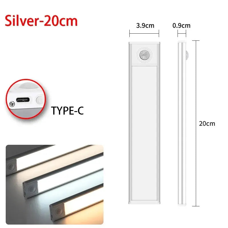 Luz LED Recargable USB con Sensor de Movimiento 50 cm