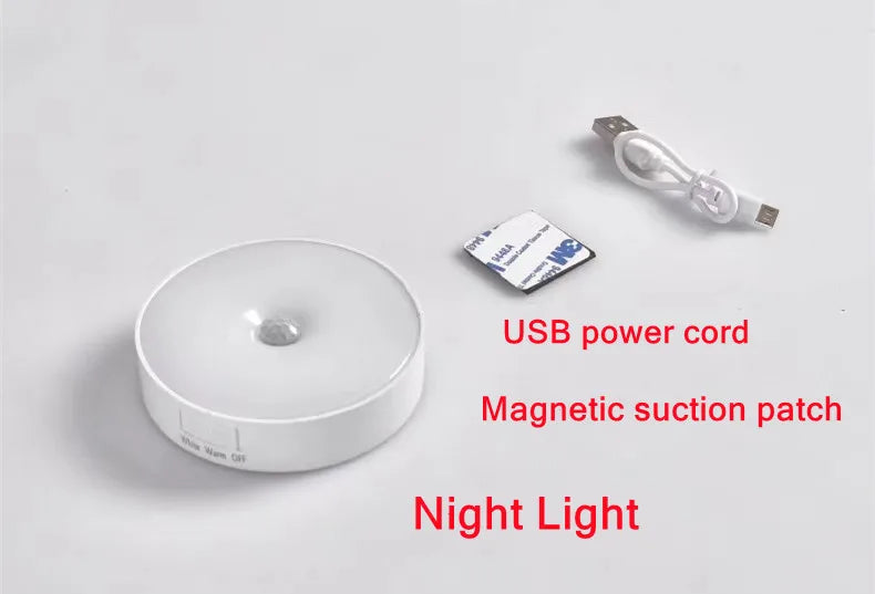 Lámpara LED con sensor de movimiento Recargable USB