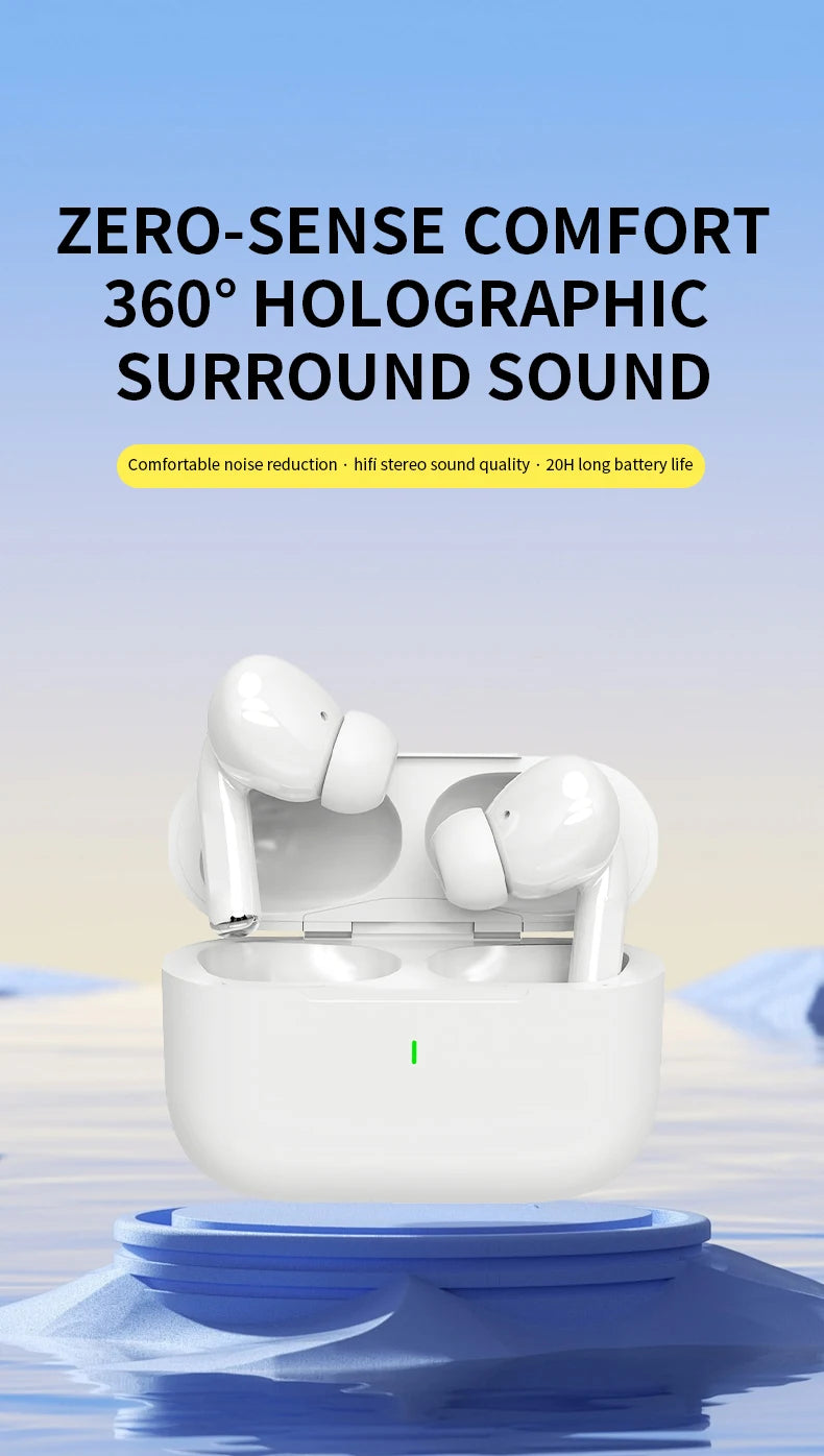 Audífonos Inalámbricos Bluetooth 5.3 A7 Pro TWS HiFi con Micrófono y Estuche de Carga