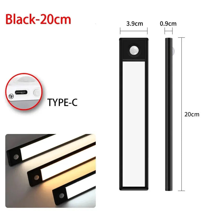 Luz LED Recargable USB con Sensor de Movimiento 50 cm